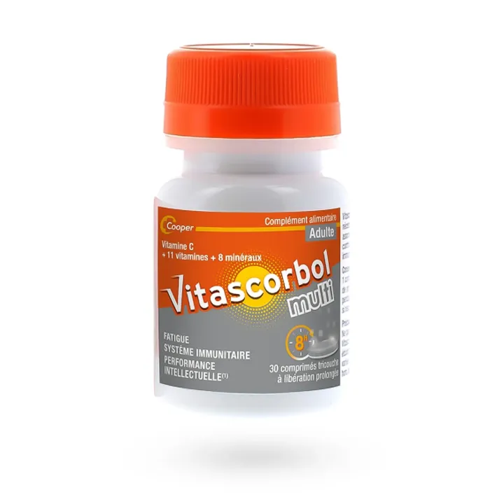 Vitascorbol Multi fatigue passagère Adulte 30 comprimés | Pharmacie en ligne