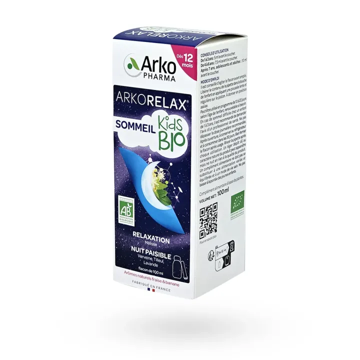 Arkorelax Sommeil Kids BIO Nuit Paisible 100 ml | Sommeil Enfant Naturel Pharmacie en Ligne