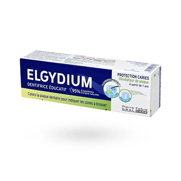 Elgydium Dentifrice Éducatif Révélateur de Plaque 50 ml | Protection Caries Pharmacie en Ligne