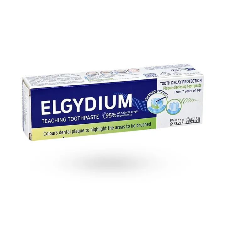Elgydium Dentifrice Éducatif Révélateur de Plaque 50 ml | Protection Caries Pharmacie en Ligne