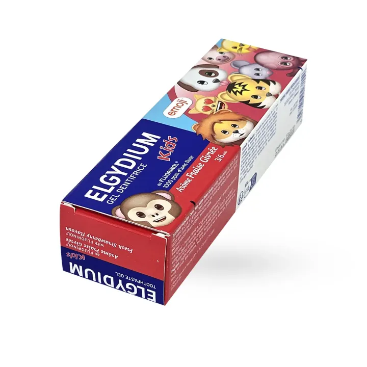 Elgydium Kids Dentifrice 3-6 ans Fraise Givrée Emoji 50 ml | Protection Caries Enfant Pharmacie en Ligne