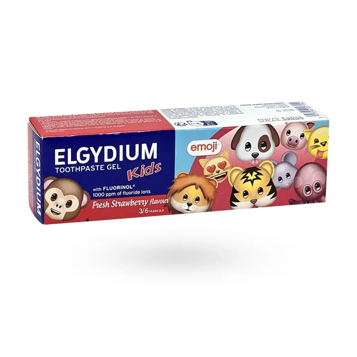 Elgydium Kids Dentifrice 3-6 ans Fraise Givrée Emoji 50 ml | Protection Caries Enfant Pharmacie en Ligne