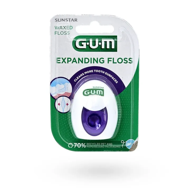 GUM Expanding floss 2030 fil dentaire ciré
