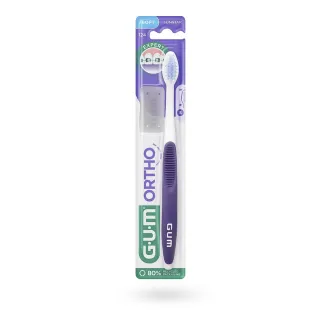 GUM Ortho 124 brosse à dents orthodontique souple