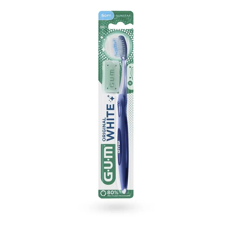 GUM Original White 561 Brosse à Dents Blancheur Souple | Pharmacie en Ligne