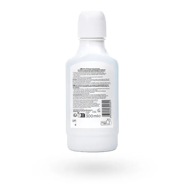 Bain de bouche GUM Ortho anti-plaque 300 ml – Protection appareil orthodontique | Pharmacie en ligne