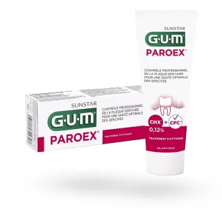 GUM Paroex 0,12% gel dentifrice menthe fraîche 75 ml