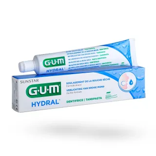 GUM Hydral dentifrice bouche sèche menthe douce 75 ml