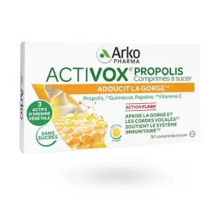 Activox pastilles Propolis Arkopharma 20 comprimés miel/citron