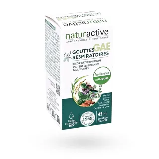 Gouttes Aux Essences (GAE) Naturactive gouttes respiratoires 45 ml