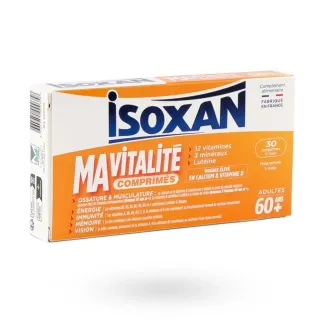 Isoxan Ma Vitalité Adultes 60 ans + 30 comprimés