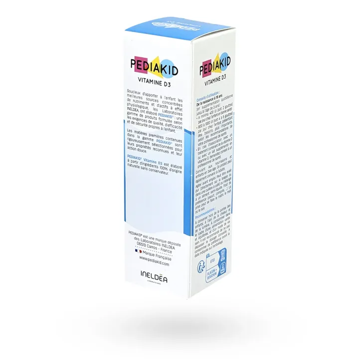 Pediakid Vitamine D3 200 UI gouttes 20 ml | Vitamine D bébé et enfant | Pharmacie en ligne