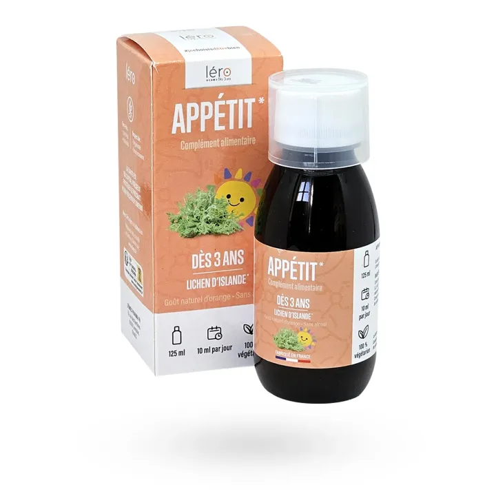 Léro Appétit au Lichen d'Islande naturel 125 ml orange | Pharmacie en ligne