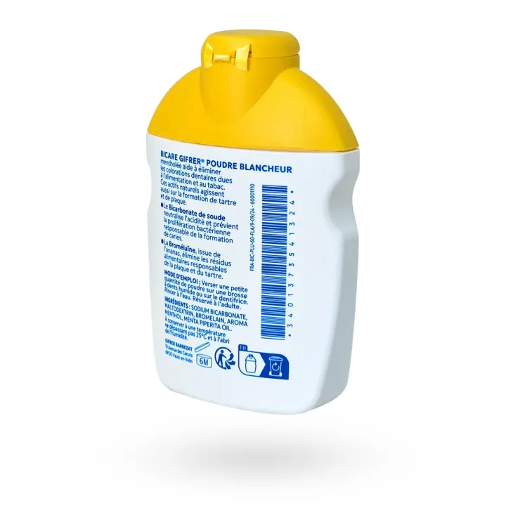 Bicare Plus Gifrer poudre blanchissante anti-plaque/anti-tartre 60 g | Pharmacie en ligne