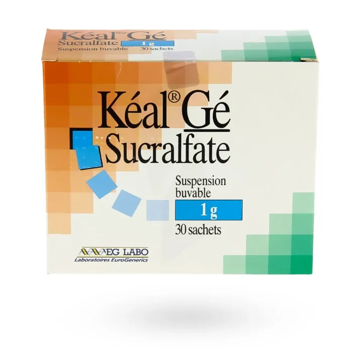Keal Gé 1 g sucralfate 30 sachets - Traitement ulcère gastrique et duodénal | Pharmacie en ligne