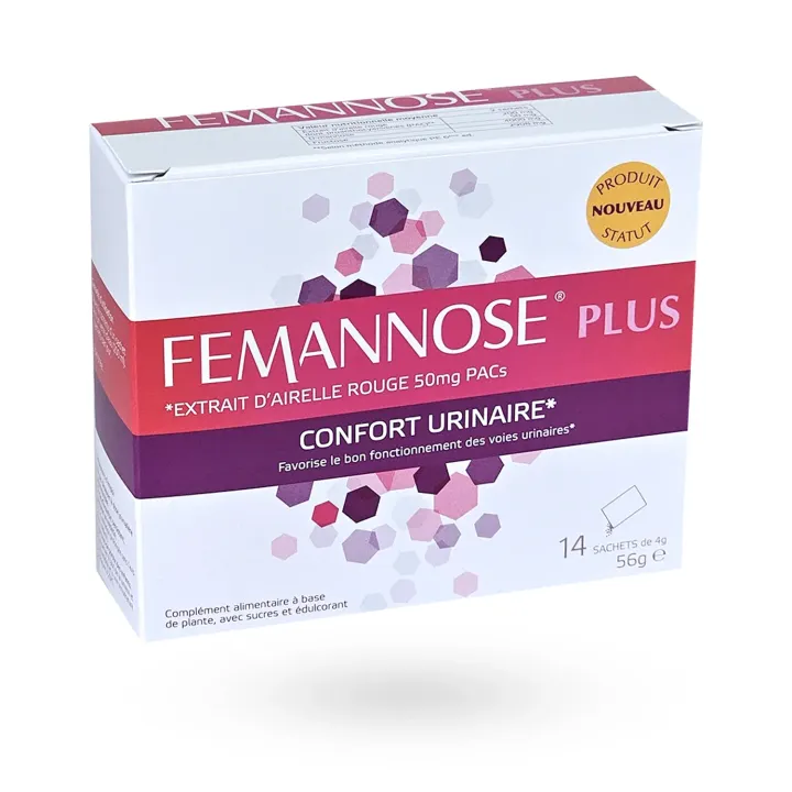 Femannose Plus confort urinaire sachets - D-mannose et airelle rouge | Pharmacie en ligne