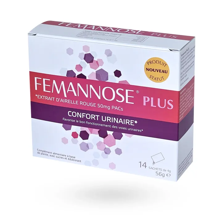 Femannose Plus confort urinaire sachets - D-mannose et airelle rouge | Pharmacie en ligne