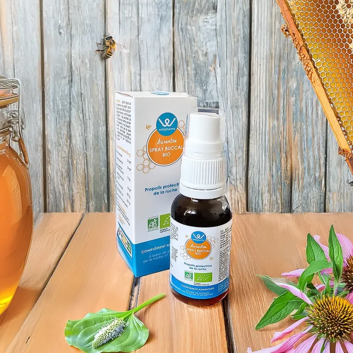 Aurantea spray buccal à la Propolis BIO Wellpharma 20 ml | Pharmacie en ligne
