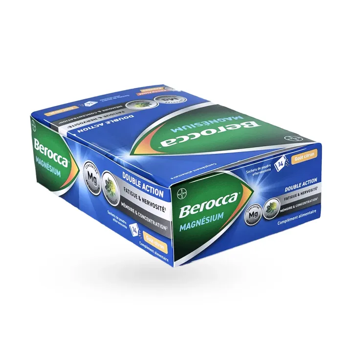Berocca Magnésium double action 14 sachets citron 5