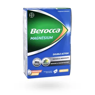 Berocca Magnésium double action 14 sachets citron