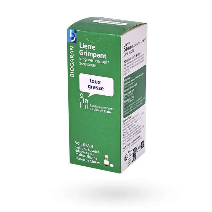 Lierre Grimpant Biogaran Conseil sirop sans sucre 100 ml 4