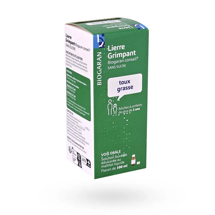 Lierre Grimpant Biogaran Conseil sirop sans sucre 100 ml 3