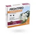 Frontpro 11,3 mg chiens 2-4 kg 3 comprimés à croquer