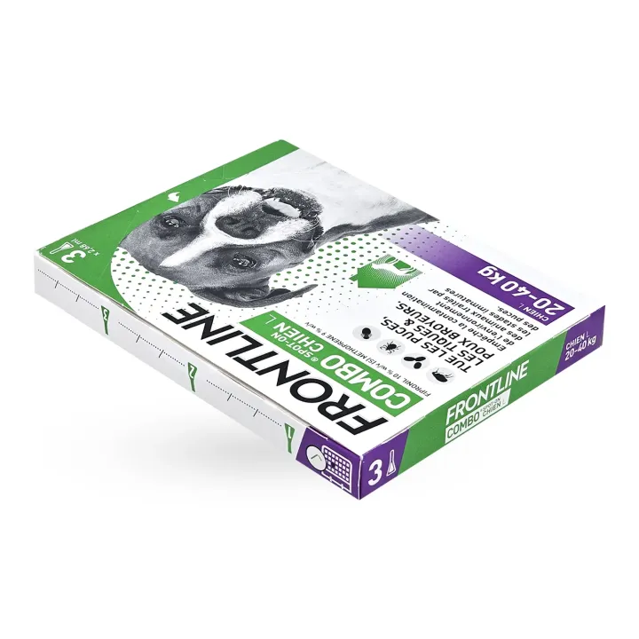 Frontline Combo Spot-on Chien L 20-40 kg 3 pipettes - Anti-puces et tiques chien | Pharmacie en ligne