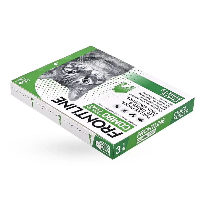 Frontline Combo Spot-on Chat 3 ou 6 pipettes - Anti-puces et tiques chat et furet | Pharmacie en ligne
