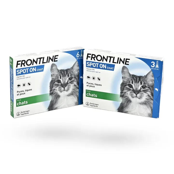 Frontline Spot On Chat 3 & 6 pipettes antiparasitaires