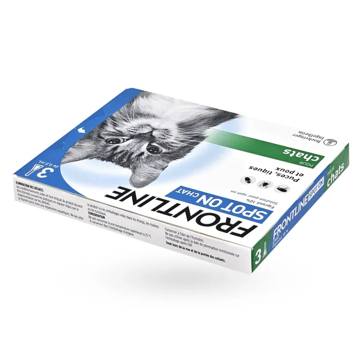 Frontline Spot On Chat 3 ou 6 pipettes - Anti-puces et anti-tiques chat | Pharmacie en ligne