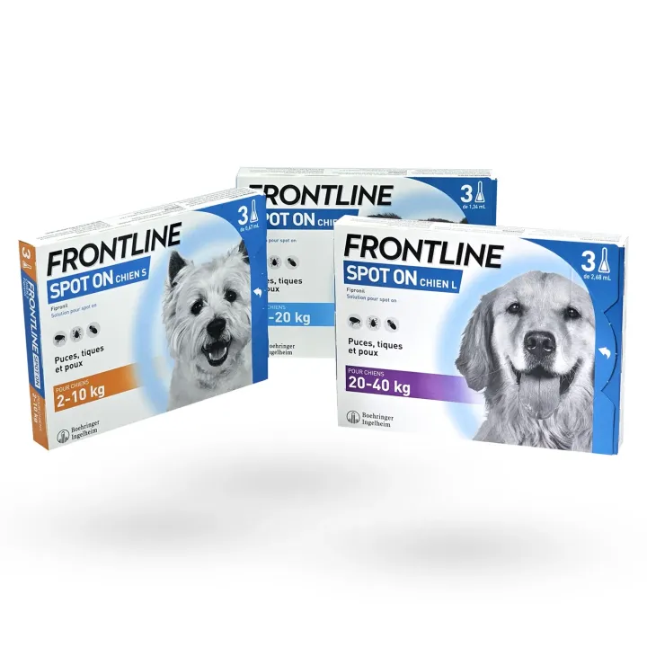 Frontline Spot On Chien S M L 3 pipettes
