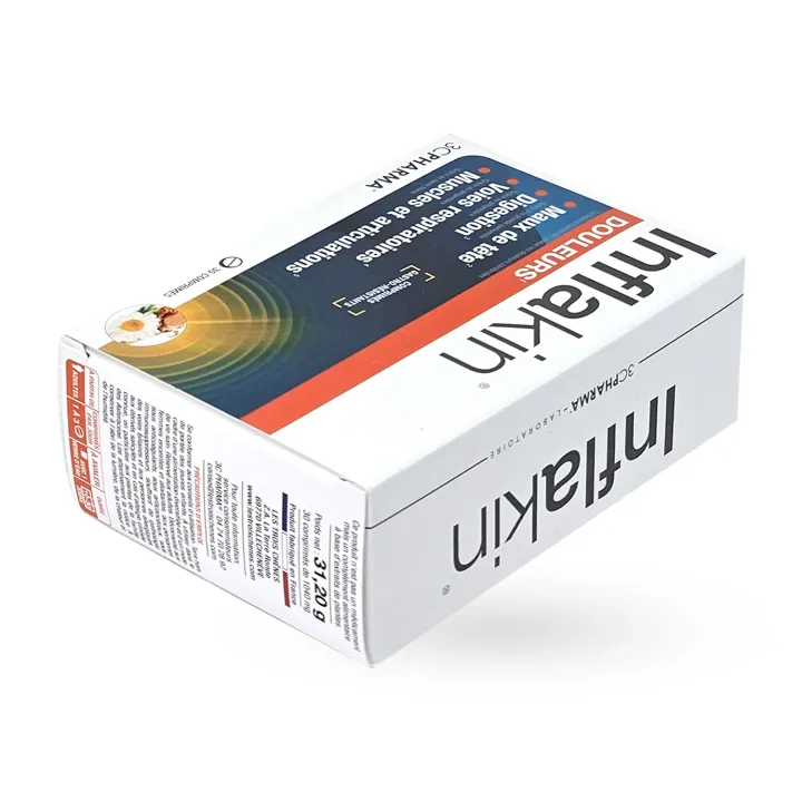 Inflakin Douleurs 3C Pharma 30 comprimés - Confort articulaire, digestif et musculaire | Pharmacie en ligne