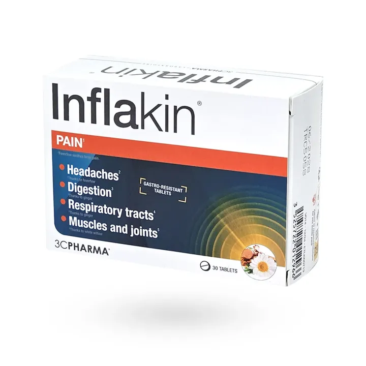 Inflakin Douleurs 3C Pharma 30 comprimés - Confort articulaire, digestif et musculaire | Pharmacie en ligne