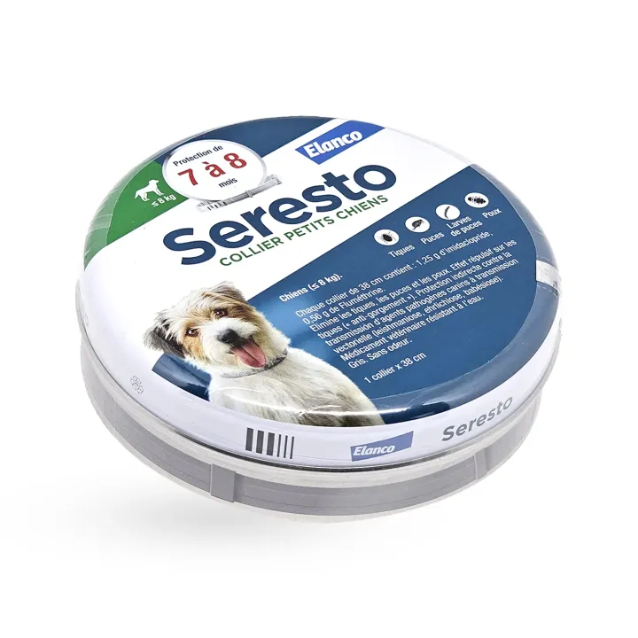 Seresto collier anti-puces petits chiens 38 cm - Protection 7 à 8 mois | Pharmacie en ligne