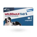 MilbemaxTab chiens 12,5 mg/125 mg 2 comprimés