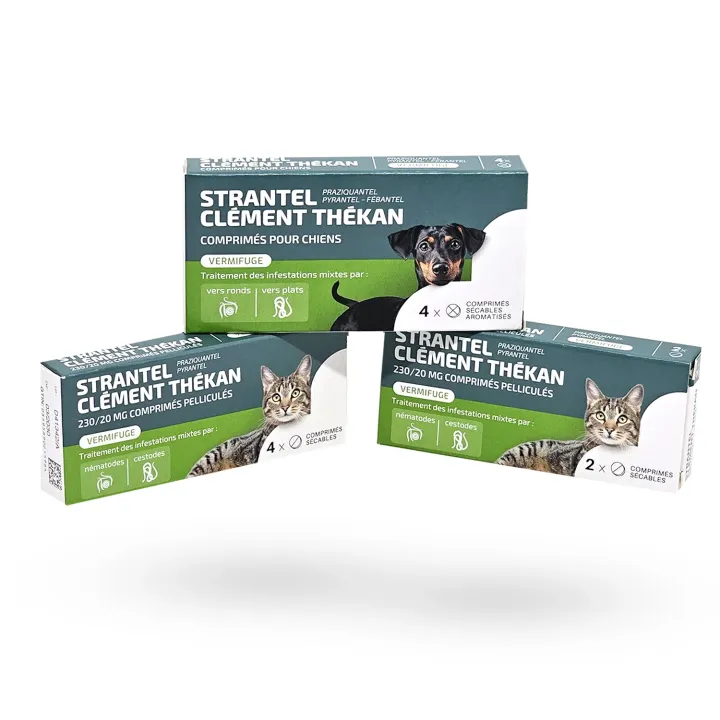 Strantel vermifuges chats Clément Thékan - Comprimés