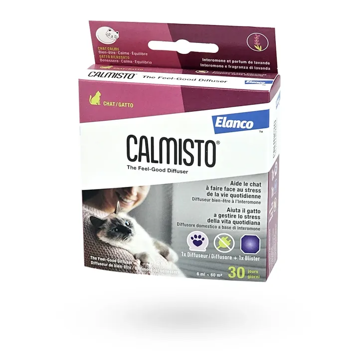 Calmisto diffuseur bien-être chat 30 jours 6 ml – Anti-stress chat sans électricité | Pharmacie en ligne