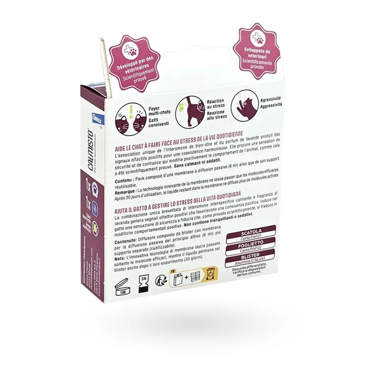 Calmisto recharge diffuseur bien-être chat 60 jours 2 x 6 ml – Recharge anti-stress chat | Pharmacie en ligne