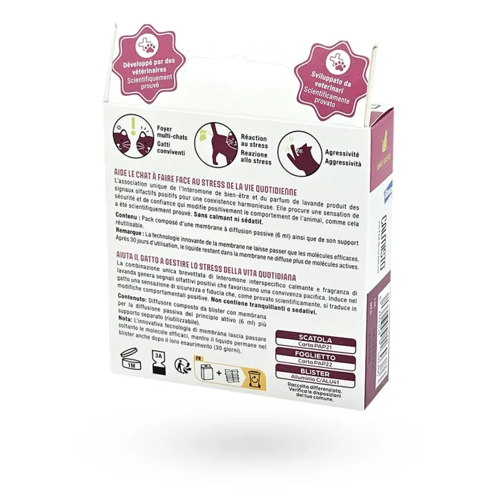 Calmisto recharge diffuseur bien-être chat 60 jours 2 x 6 ml – Recharge anti-stress chat | Pharmacie en ligne