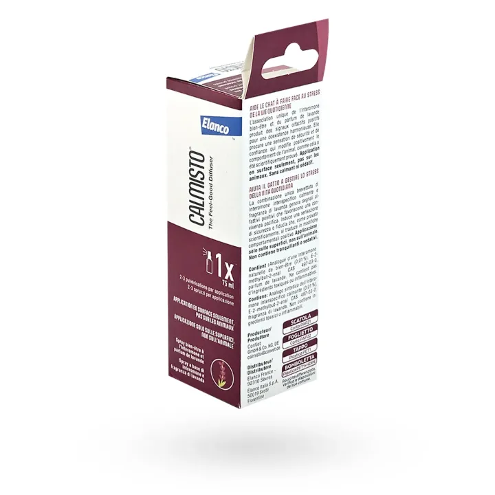 Calmisto spray bien-être chat 75 ml – Spray anti-stress chat à l’interomone | Pharmacie en ligne