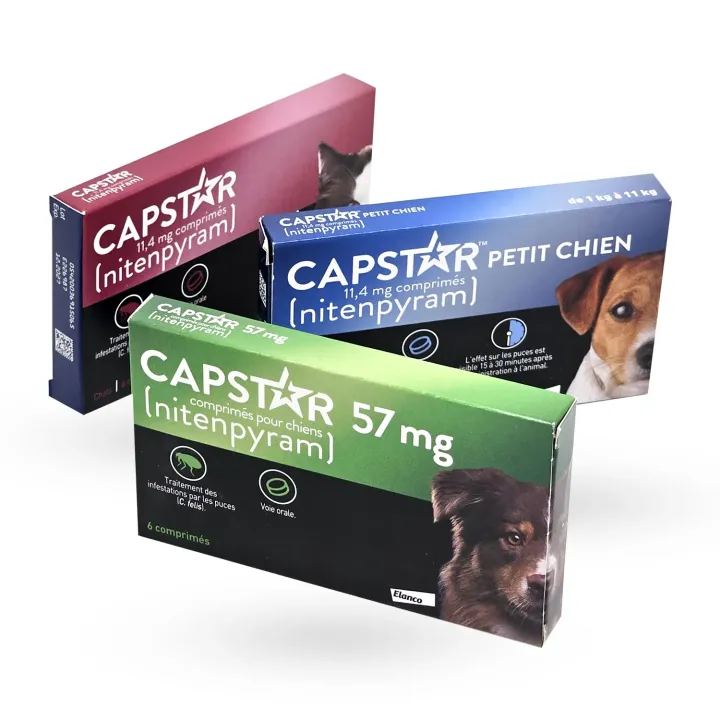 Capstar nitenpyram traitements anti-puces comprimés