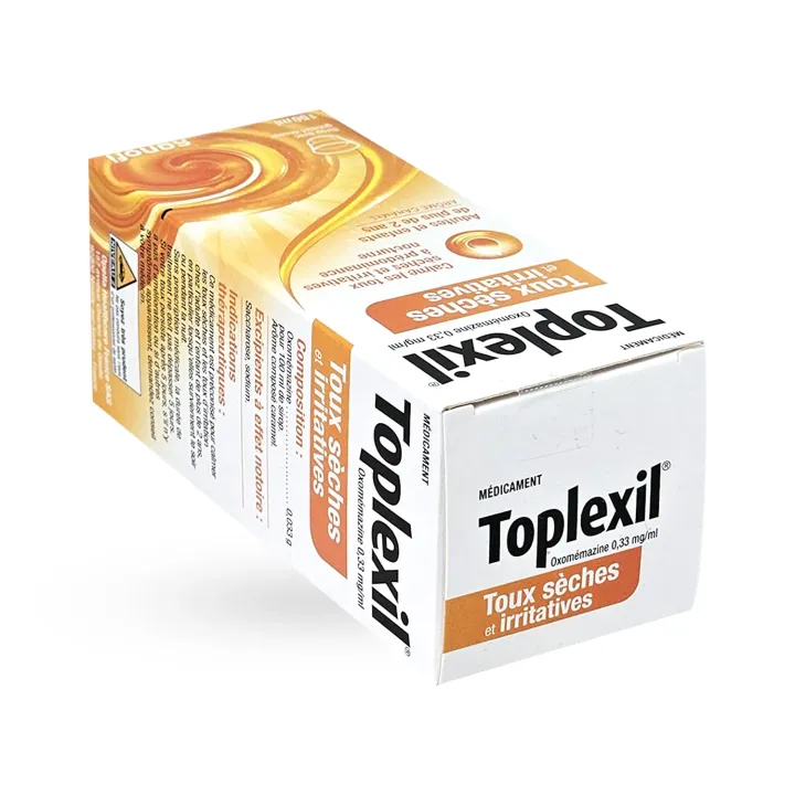 Toplexil Sirop Toux Sèche 0,33 mg/ml (Oxomémazine) | Pharmacie en ligne