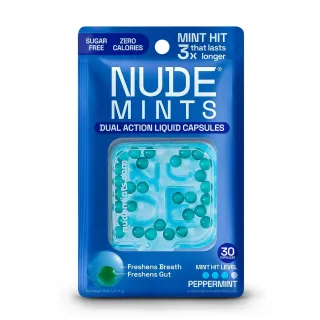Nude Mints capsules fraîcheur menthe poivrée 30 capsules