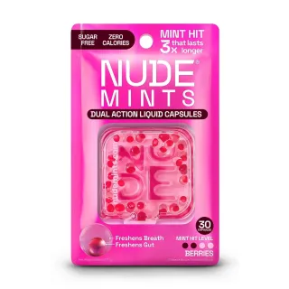 Nude Mints capsules fraîcheur fruits des bois 30 capsules