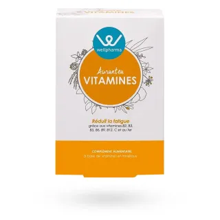 Aurantea Vitamines Wellpharma système immunitaire et fatigue 60 gélules