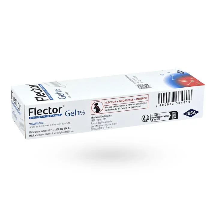 Flector Gel 1 % anti-inflammatoire - Tendinites et douleurs locales | Pharmacie en ligne