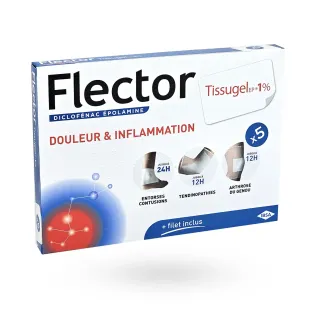 Flector Tissugel EP 1% diclofénac épolamine 5 emplâtres