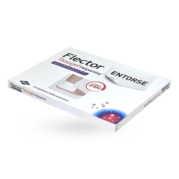 Flector Tissugel Héparine entorse 3 emplâtres Diclofénac épolamine | Pharmacie en ligne