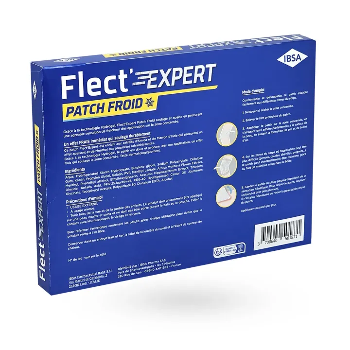 Flect’Expert Patch Froid - Patch effet froid après choc ou coup | Pharmacie en ligne